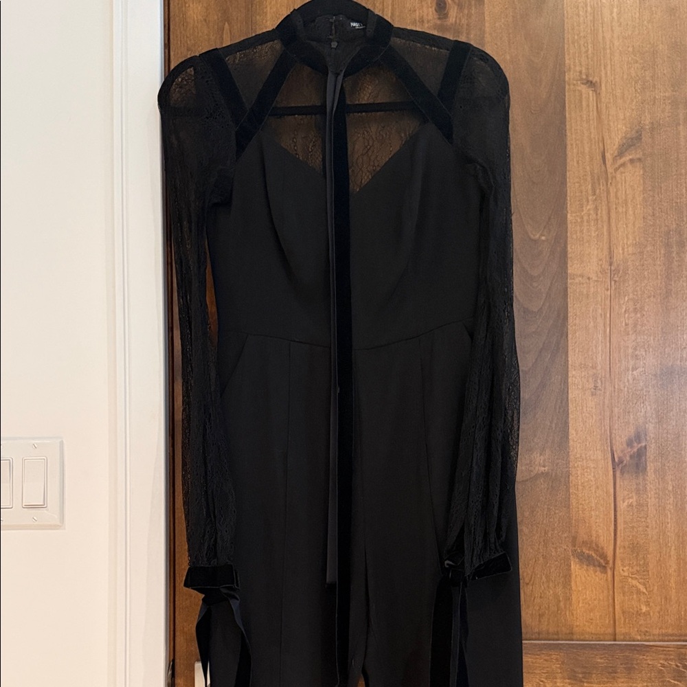 Nasty Gal Black Lace Jumpsuit